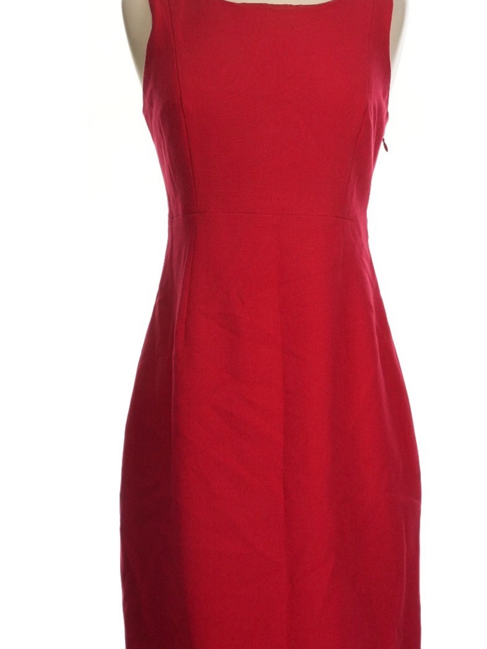 The Limited Red Sleeveless Midi Sheath Dress